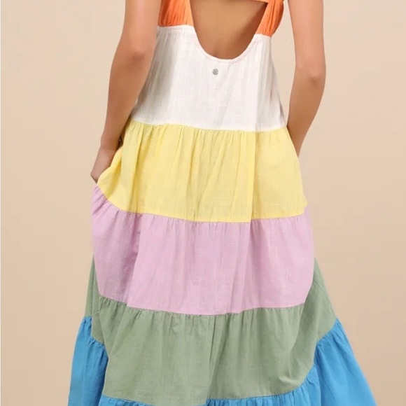 Roxy Orange and White Dress - Picture 2 of 9